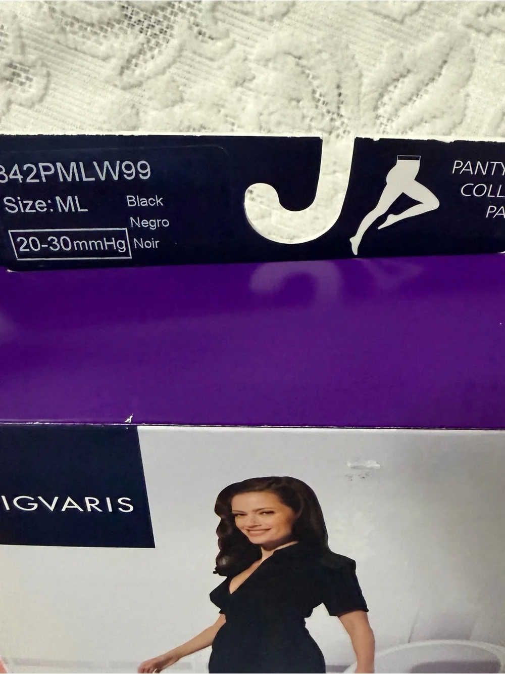 Sigvaris Soft Opaque Compression Hosiery - Black- unopened- brand new- size ML